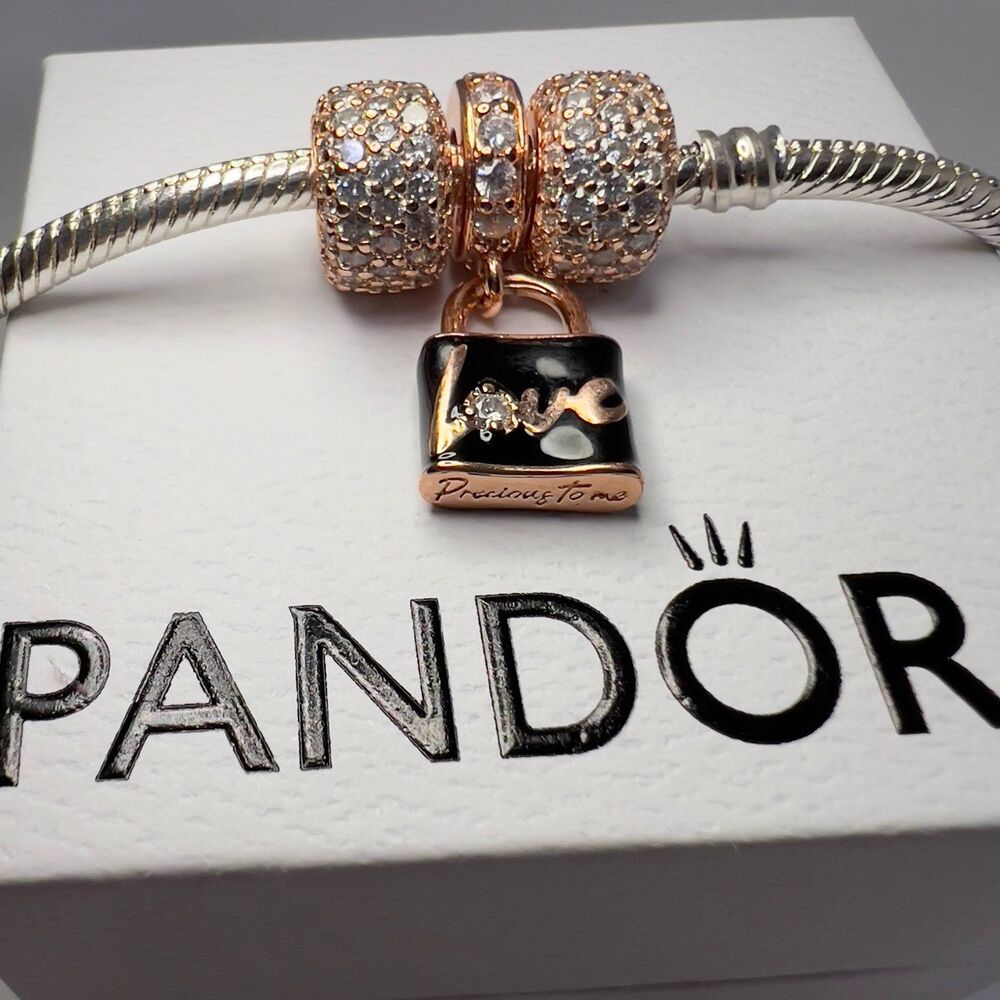Bundle of 3 Rose Gold Pandora Charms